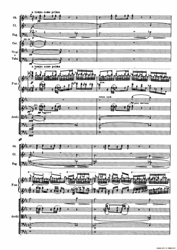 拉赫玛尼诺夫第三钢琴协奏曲总谱完整版（P81—100）