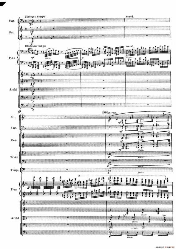 拉赫玛尼诺夫第三钢琴协奏曲总谱完整版（P61—80）