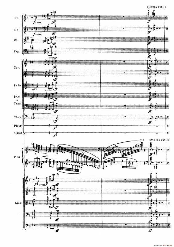 拉赫玛尼诺夫第三钢琴协奏曲总谱完整版（P61—80）