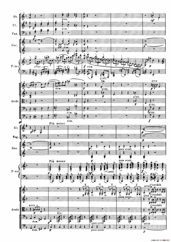 拉赫玛尼诺夫第三钢琴协奏曲总谱完整版（P61—80）