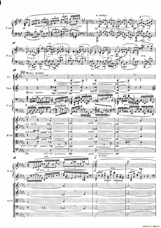 拉赫玛尼诺夫第三钢琴协奏曲总谱完整版（P41—60）