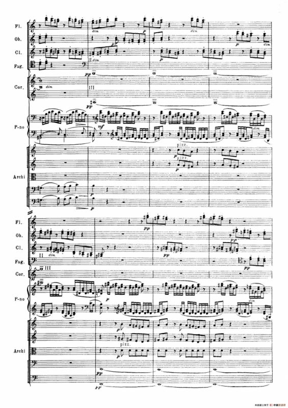 拉赫玛尼诺夫第三钢琴协奏曲总谱完整版（P21—40）