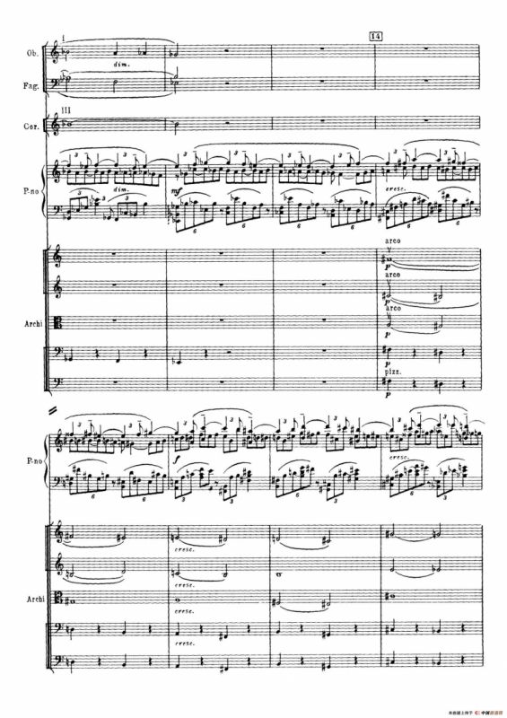 拉赫玛尼诺夫第三钢琴协奏曲总谱完整版（P21—40）