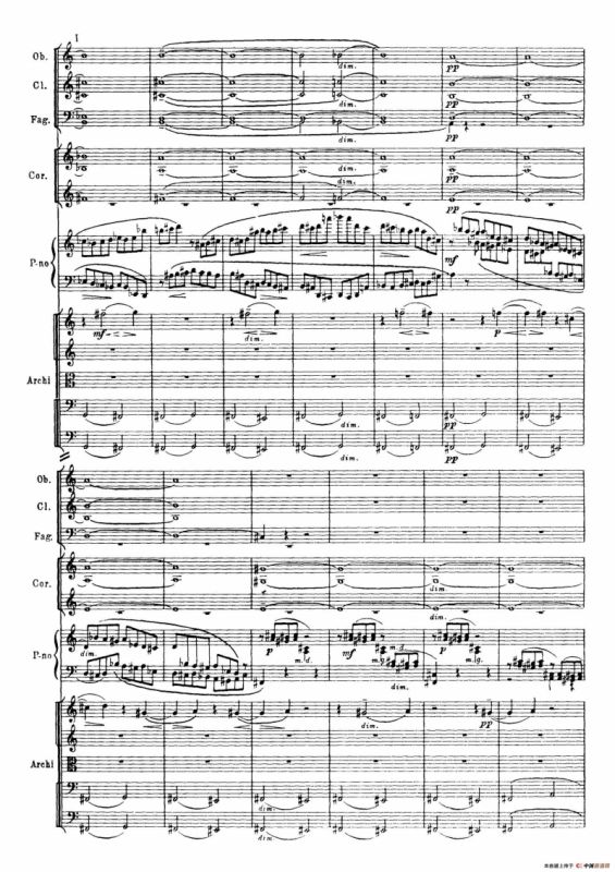 拉赫玛尼诺夫第三钢琴协奏曲总谱完整版（P21—40）