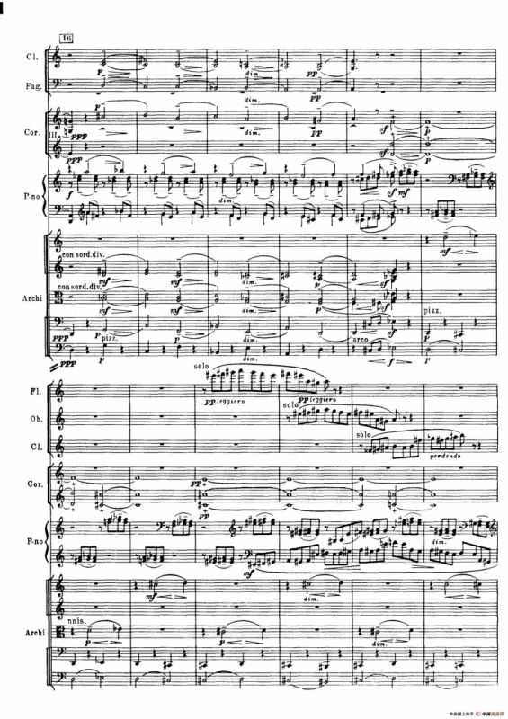 拉赫玛尼诺夫第三钢琴协奏曲总谱完整版（P21—40）