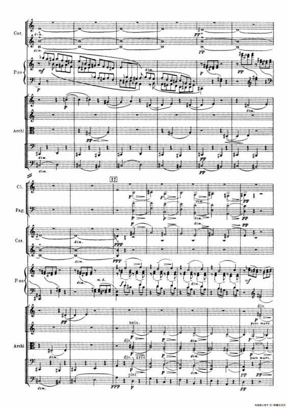 拉赫玛尼诺夫第三钢琴协奏曲总谱完整版（P21—40）