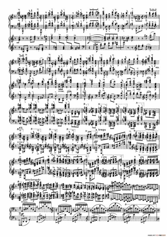 拉赫玛尼诺夫第三钢琴协奏曲总谱完整版（P21—40）