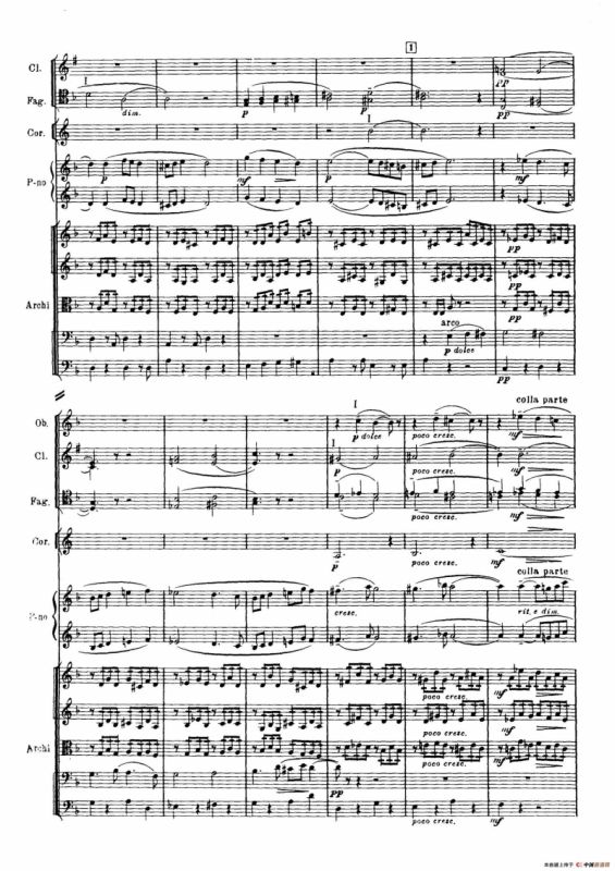 拉赫玛尼诺夫第三钢琴协奏曲总谱完整版（P1—20）