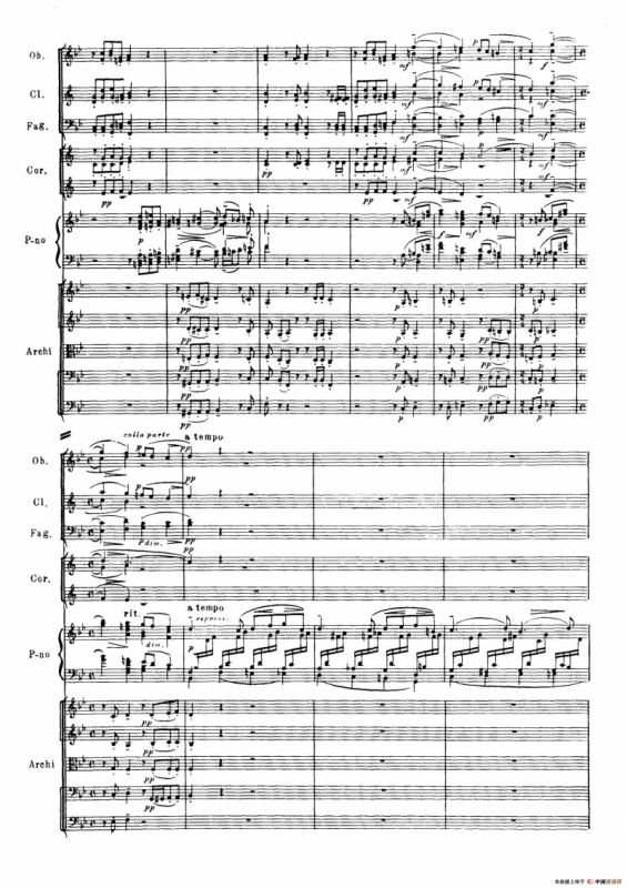 拉赫玛尼诺夫第三钢琴协奏曲总谱完整版（P1—20）