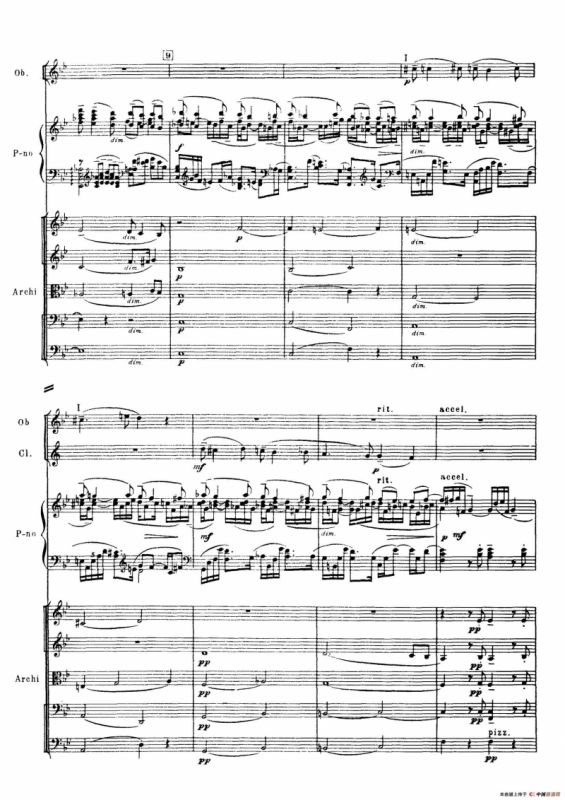 拉赫玛尼诺夫第三钢琴协奏曲总谱完整版（P1—20）