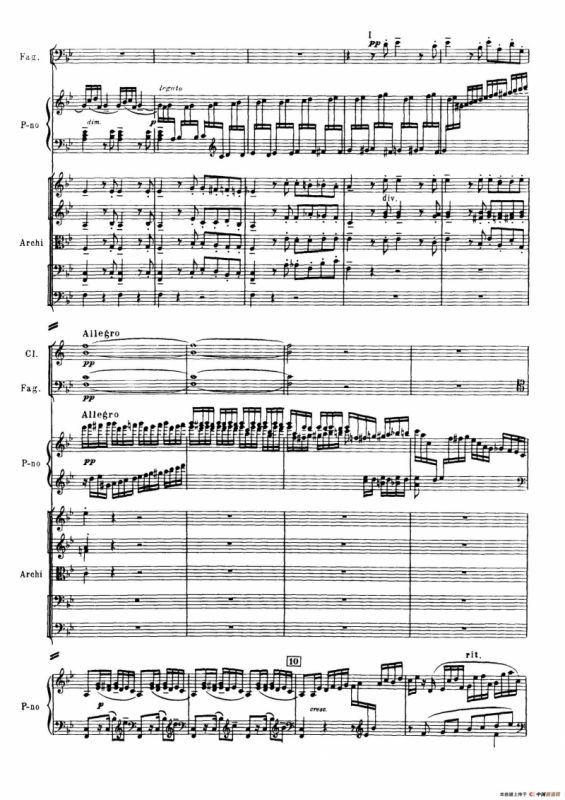 拉赫玛尼诺夫第三钢琴协奏曲总谱完整版（P1—20）