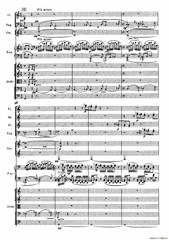 拉赫玛尼诺夫第三钢琴协奏曲总谱完整版（P1—20）