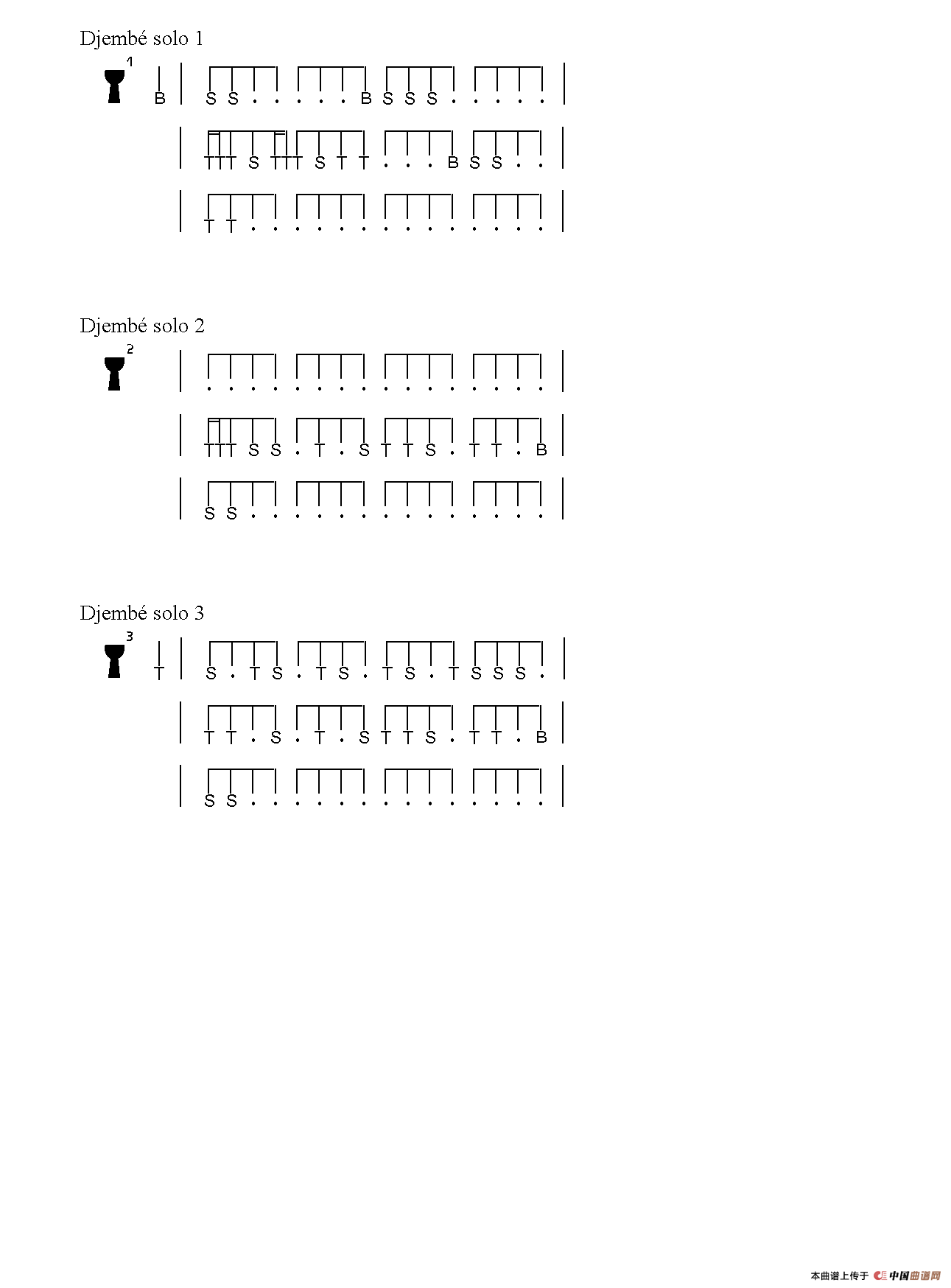 Kassa Djibo（非洲手鼓谱）