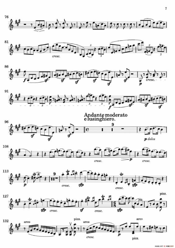 Quartet No.14 in C Sharp Minor（第十四号升C小调弦乐四重奏）（第二小提琴分谱）