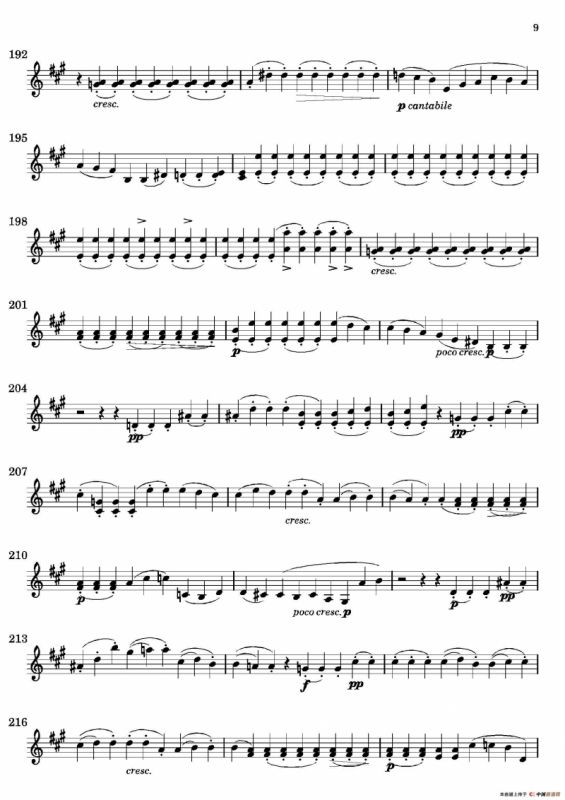 Quartet No.14 in C Sharp Minor（第十四号升C小调弦乐四重奏）（第二小提琴分谱）