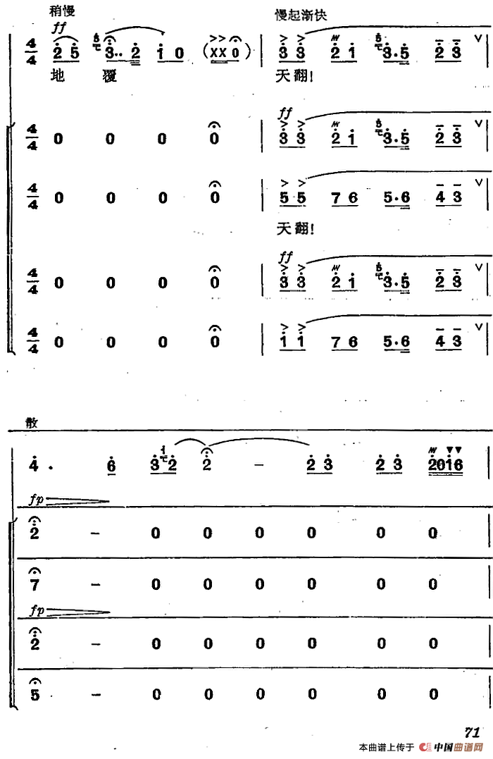 革命交响音乐《智取威虎山》：五、迎来春色换人间