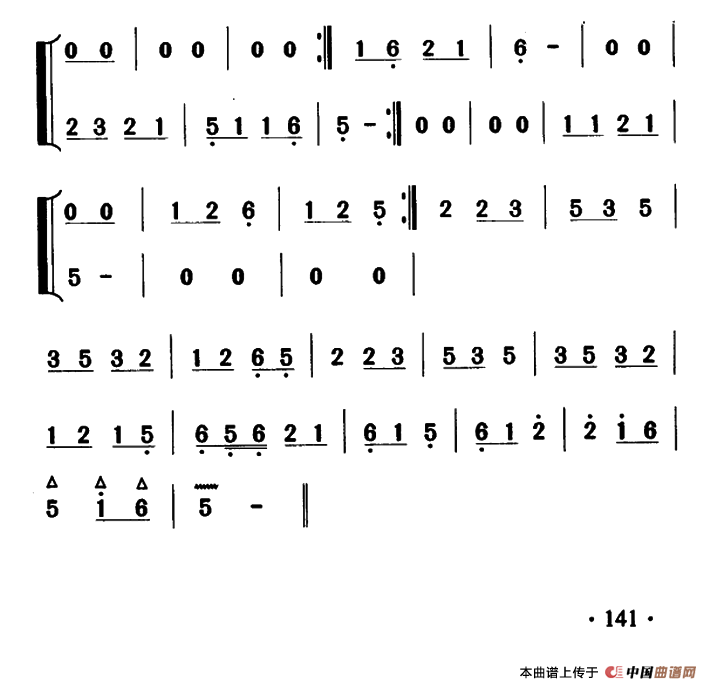 大关苗族唢呐吹奏曲调：喜事类（六）