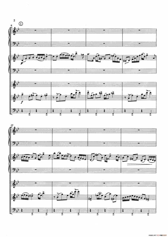 Primavera Portena Tango（四季-布宜诺斯艾利斯的春天）（五重奏总谱、分谱）