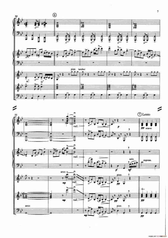 Primavera Portena Tango（四季-布宜诺斯艾利斯的春天）（五重奏总谱、分谱）