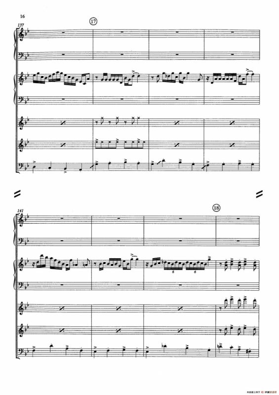 Primavera Portena Tango（四季-布宜诺斯艾利斯的春天）（五重奏总谱、分谱）