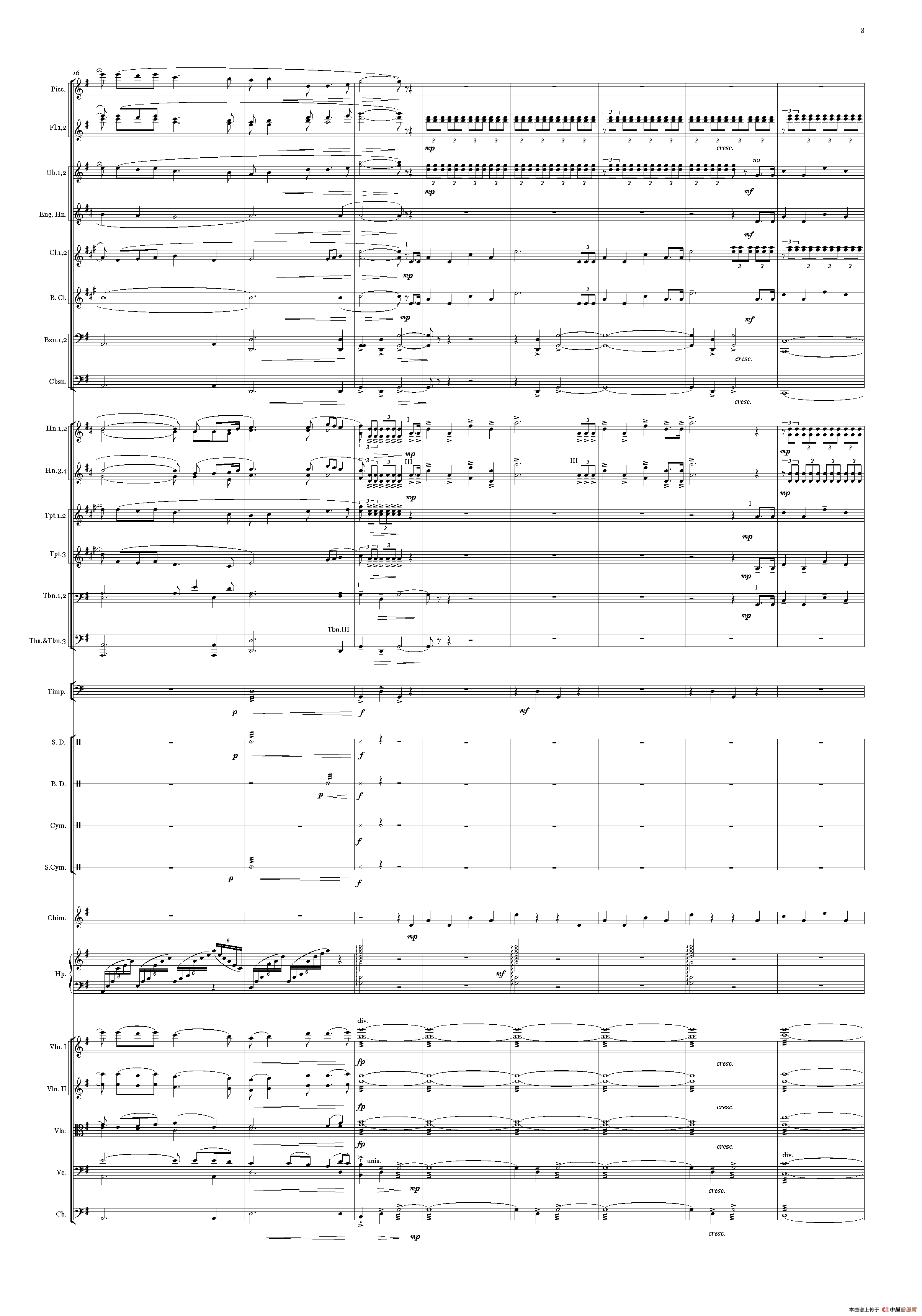 《华夏礼赞音乐史诗》序曲（总谱）