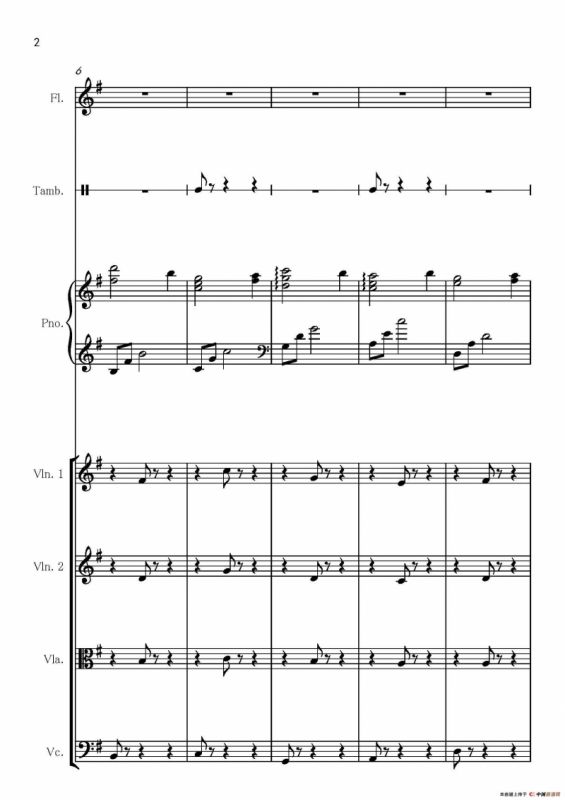 II quiet romance（杀人考察(前)）（乐器合作总谱和分谱总谱）