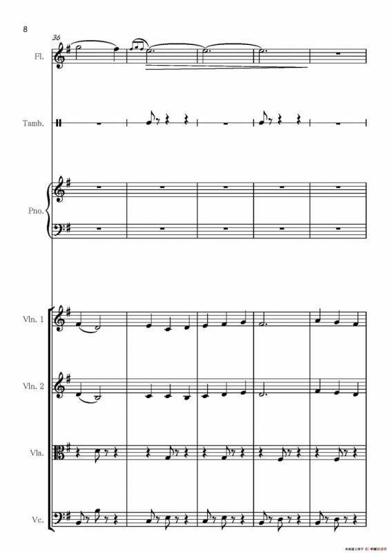 II quiet romance（杀人考察(前)）（乐器合作总谱和分谱总谱）