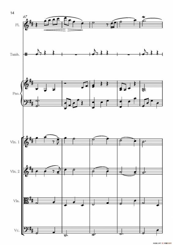 II quiet romance（杀人考察(前)）（乐器合作总谱和分谱总谱）