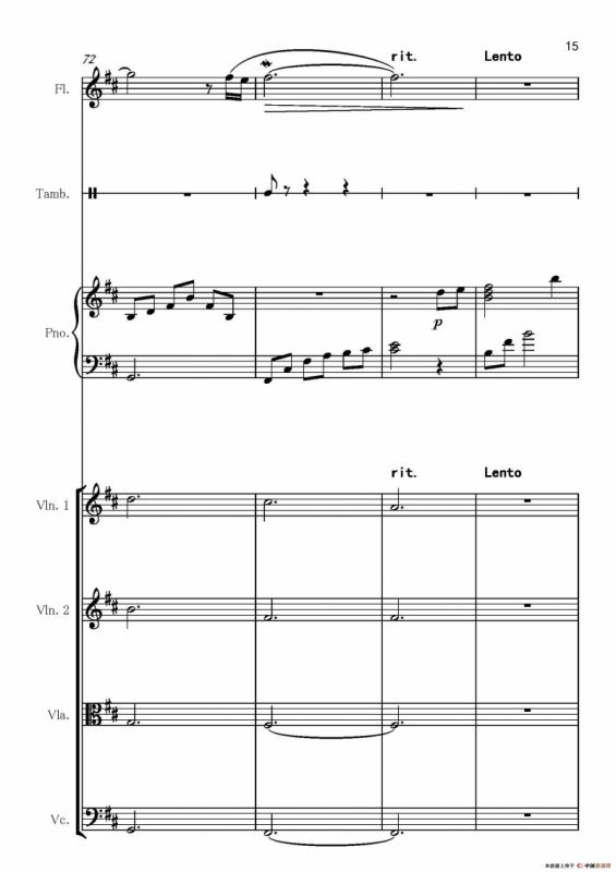 II quiet romance（杀人考察(前)）（乐器合作总谱和分谱总谱）