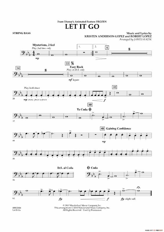 Let it go（《冰雪奇缘》主题曲）（交响管乐分谱）