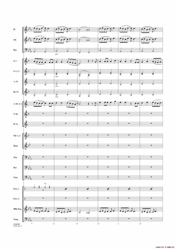 Let it go（《冰雪奇缘》主题曲）（交响管乐总谱）