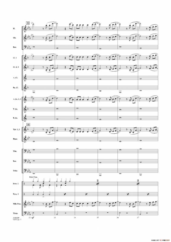 Let it go（《冰雪奇缘》主题曲）（交响管乐总谱）