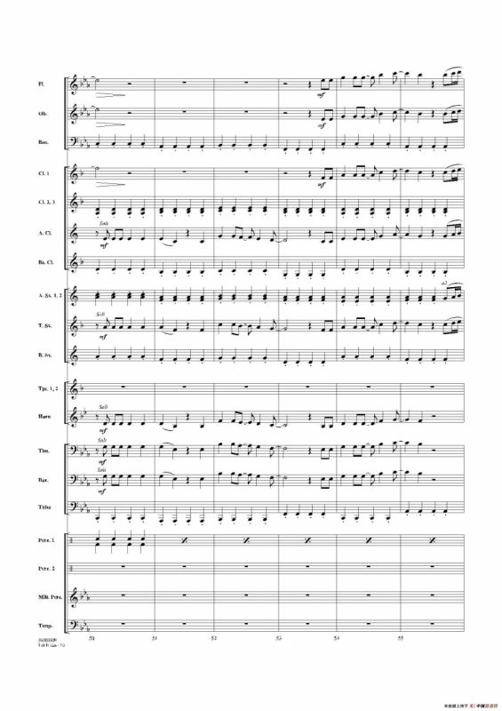 Let it go（《冰雪奇缘》主题曲）（交响管乐总谱）