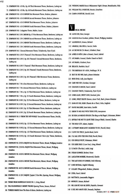 The Real Little Classical Fake Book（P401-413）