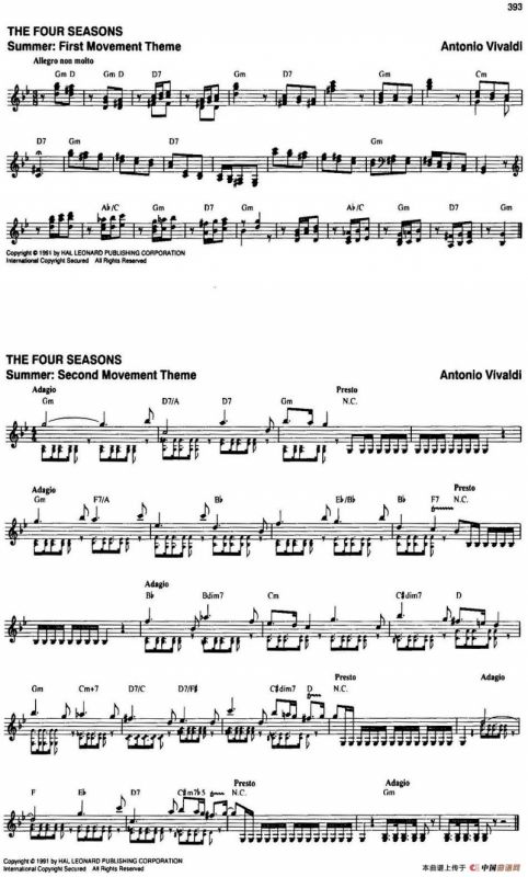 The Real Little Classical Fake Book（P381-400）