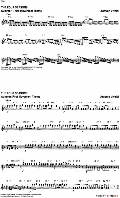 The Real Little Classical Fake Book（P381-400）