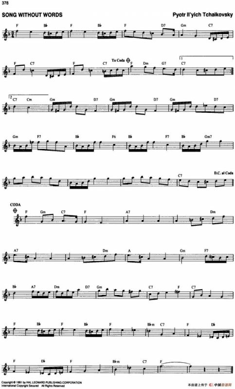 The Real Little Classical Fake Book（P361-380）