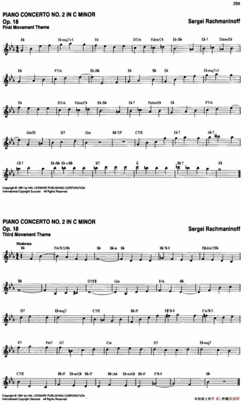 The Real Little Classical Fake Book（P281-300）