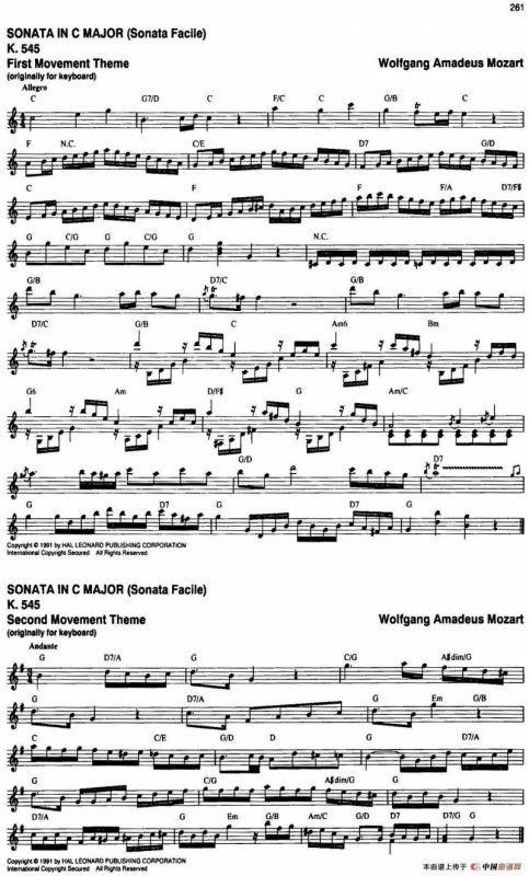 The Real Little Classical Fake Book（P261-280）