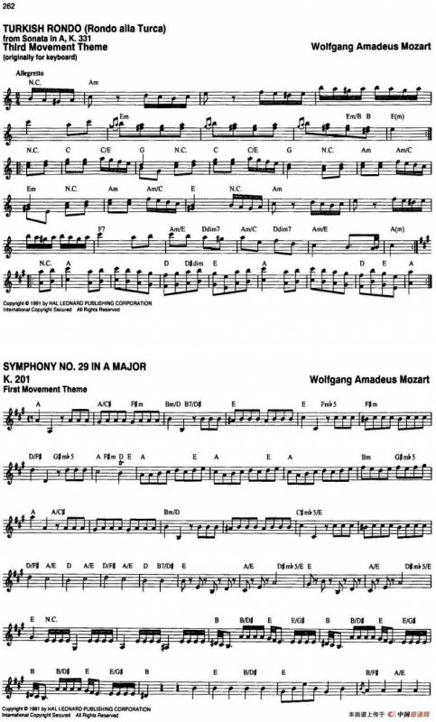 The Real Little Classical Fake Book（P261-280）