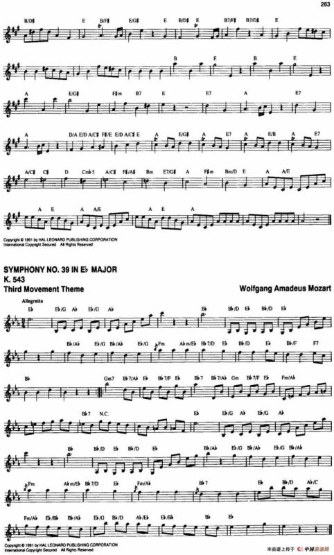 The Real Little Classical Fake Book（P261-280）