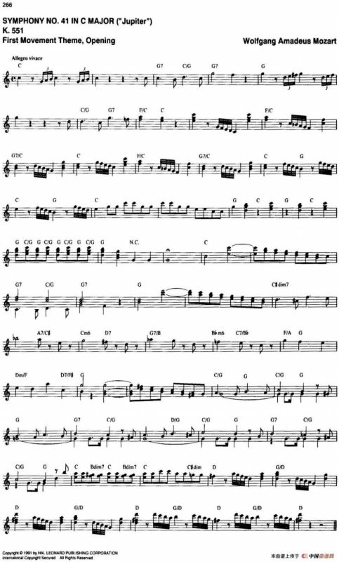 The Real Little Classical Fake Book（P261-280）