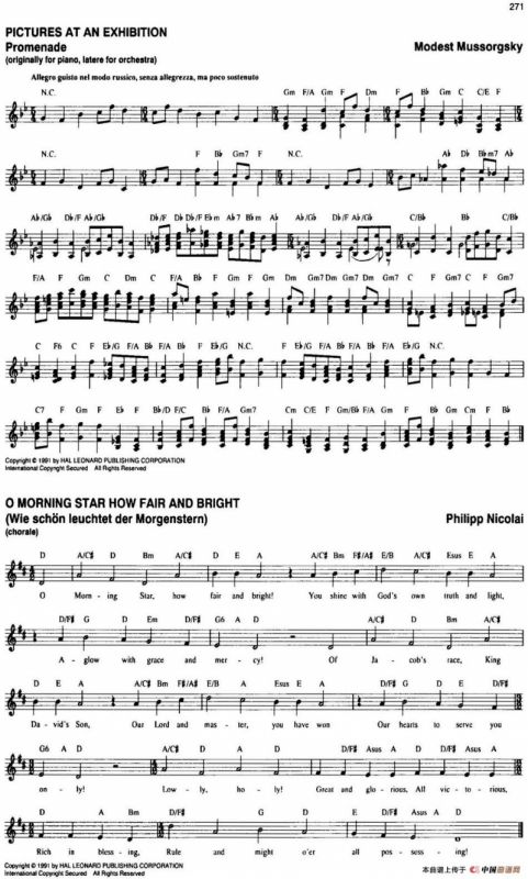 The Real Little Classical Fake Book（P261-280）