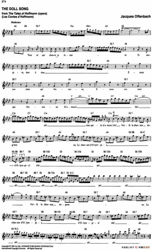 The Real Little Classical Fake Book（P261-280）