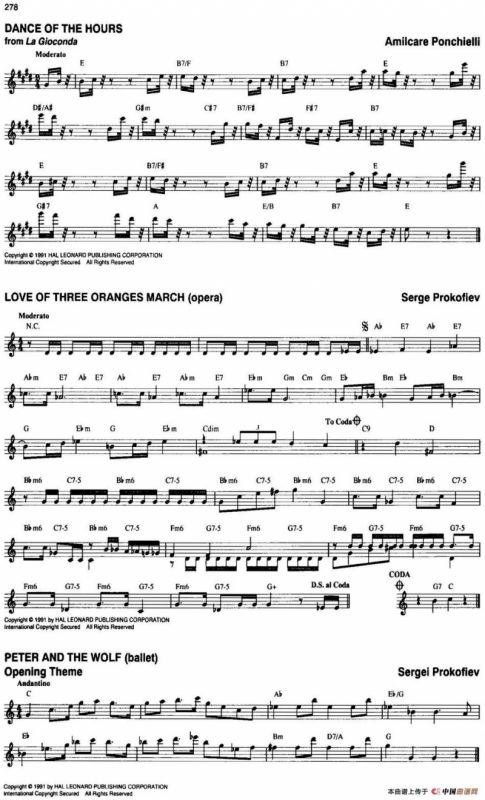 The Real Little Classical Fake Book（P261-280）