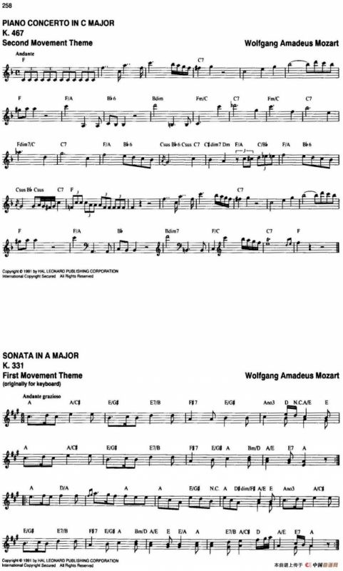 The Real Little Classical Fake Book（P241-260）