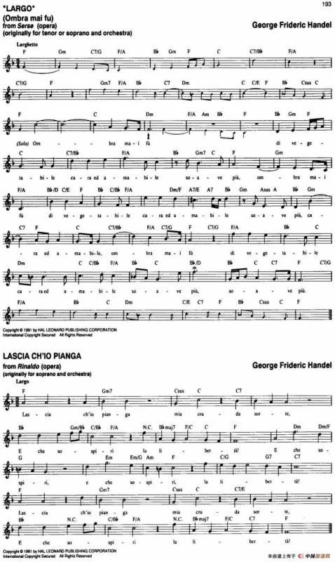 The Real Little Classical Fake Book（P181-200）