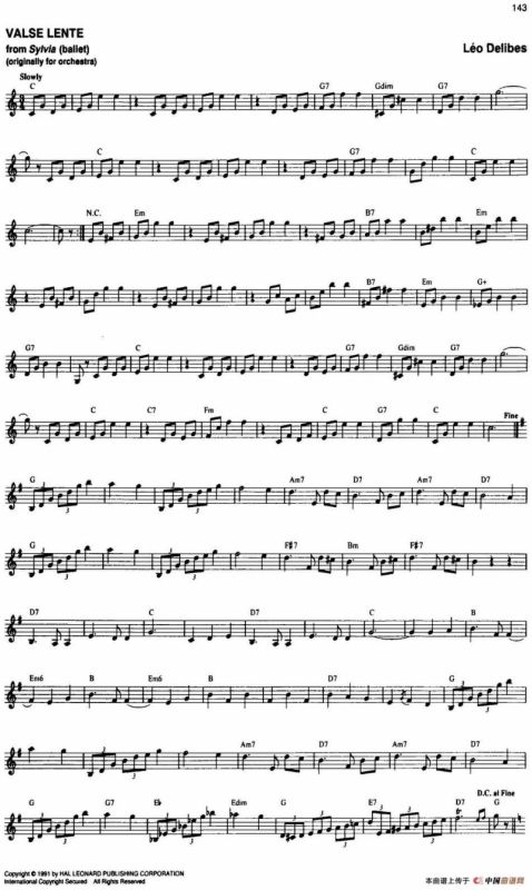 The Real Little Classical Fake Book（P141-160）