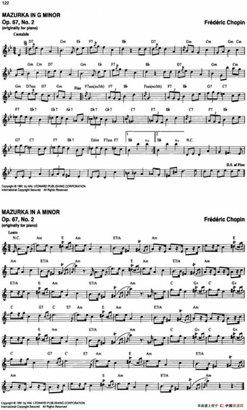 The Real Little Classical Fake Book（P121-140）