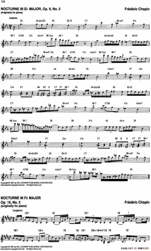 The Real Little Classical Fake Book（P121-140）